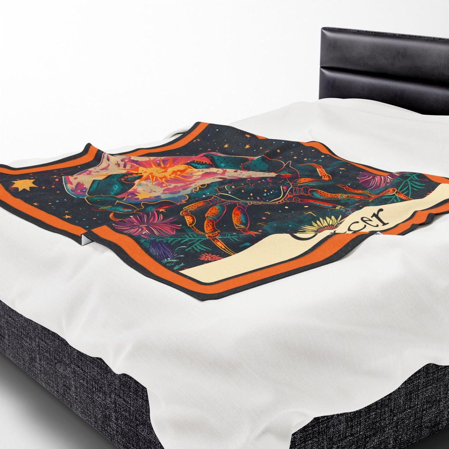 Cancer Zodiac Plush Blanket – Soft Astrology Throw | The Astral Priestess