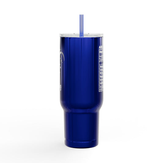 Aries Zodiac 40 oz Engraved Tumbler Insulated Coffee Beverage Travel Mug with Lid & Straw Multiple Colors