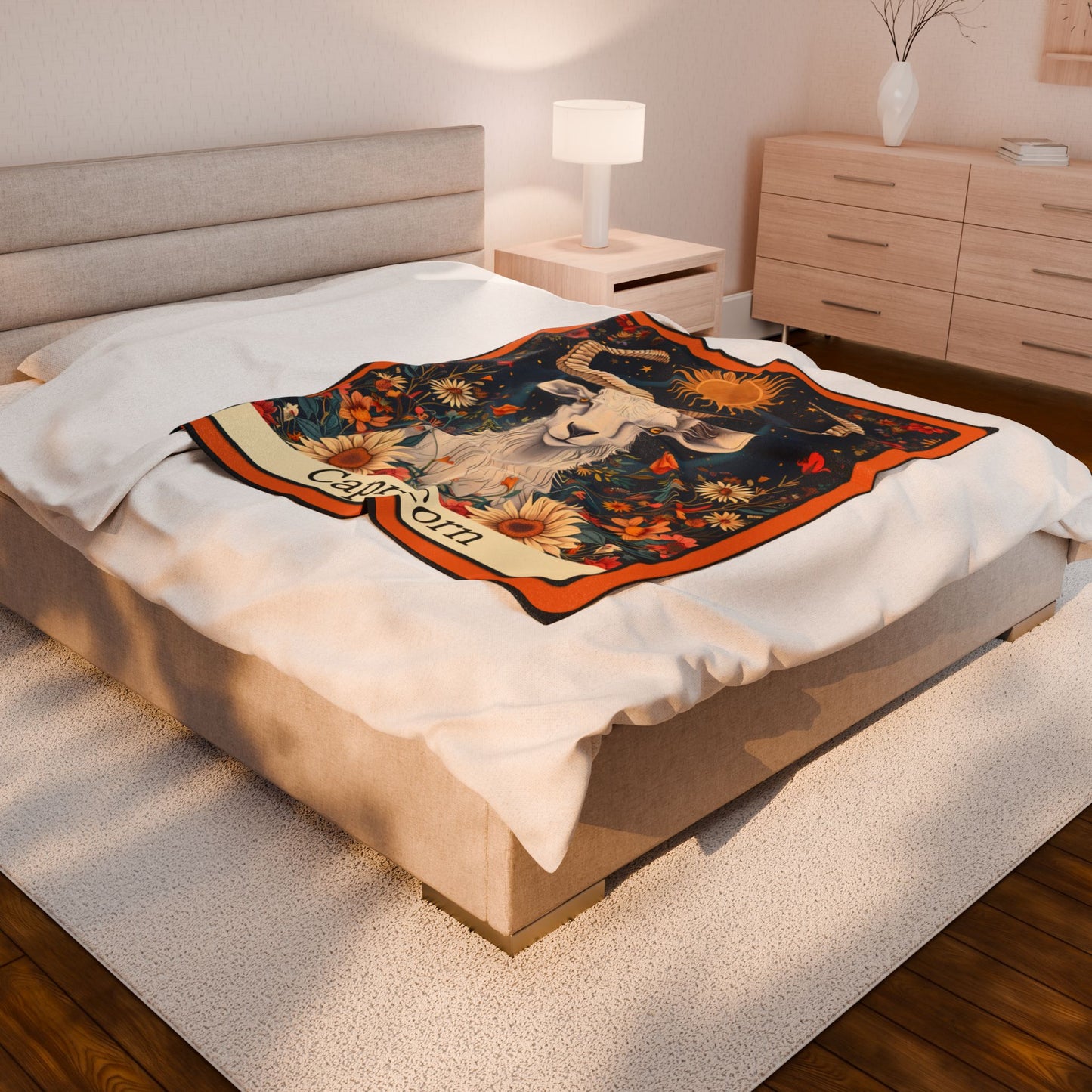 Capricorn Zodiac Plush Blanket – Soft Astrology Throw | The Astral Priestess