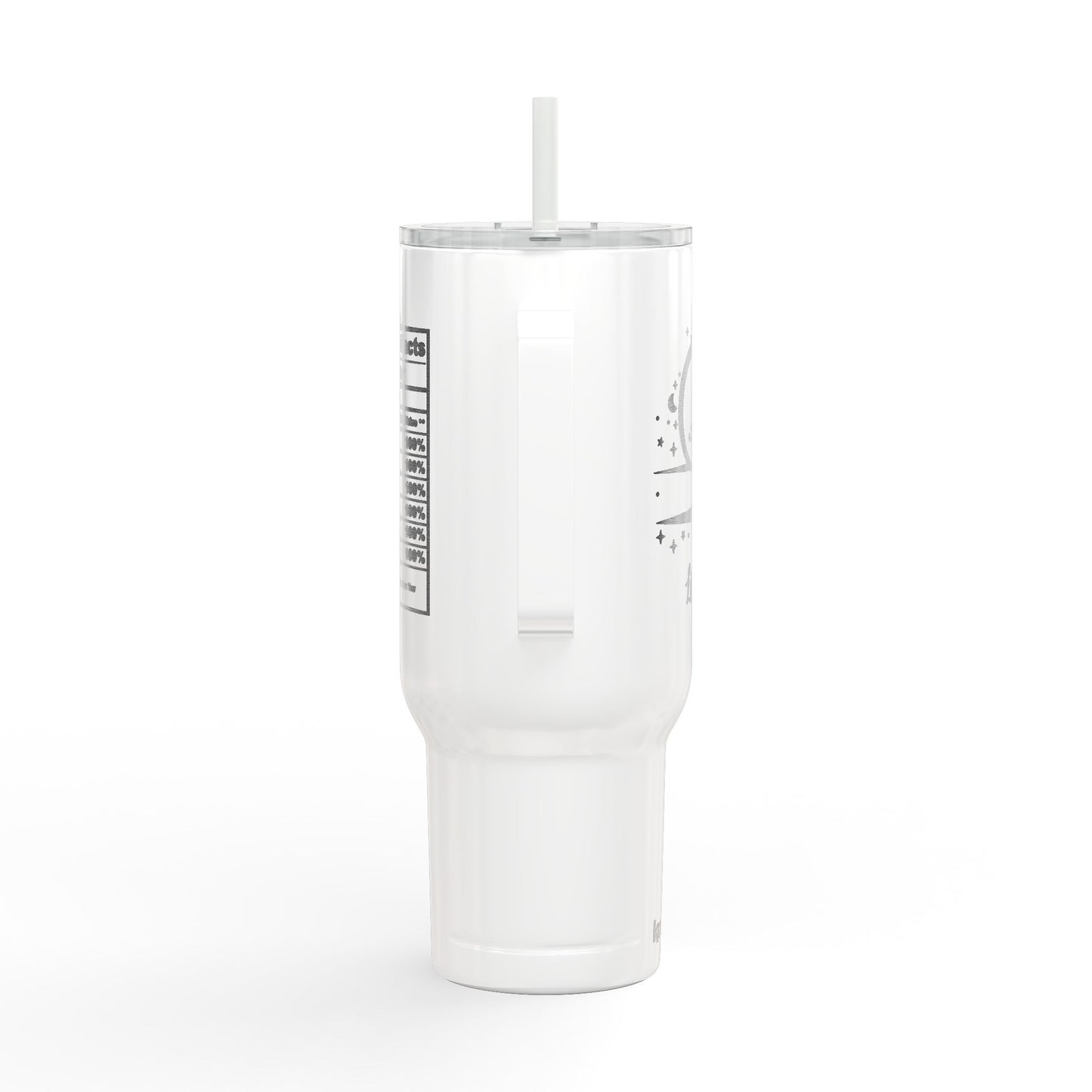 LIBRA Zodiac Engraved Tumbler 40oz Insulated Travel Mug with Lid & Straw Multiple Colors