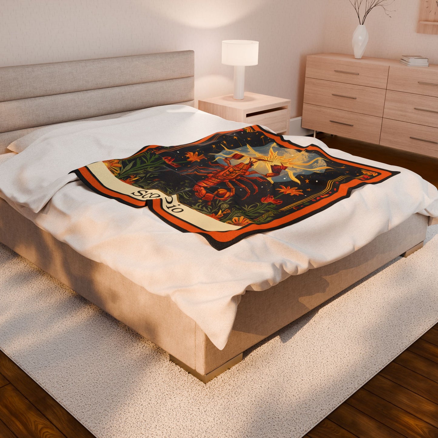 Scorpio Zodiac Plush Blanket – Soft Astrology Throw | The Astral Priestess