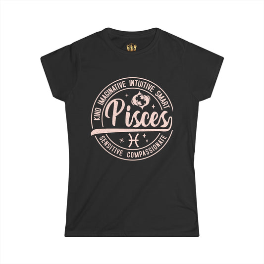 Pisces Zodiac T-Shirt for Women – Softstyle Astrology Shirt | The Astral Priestess