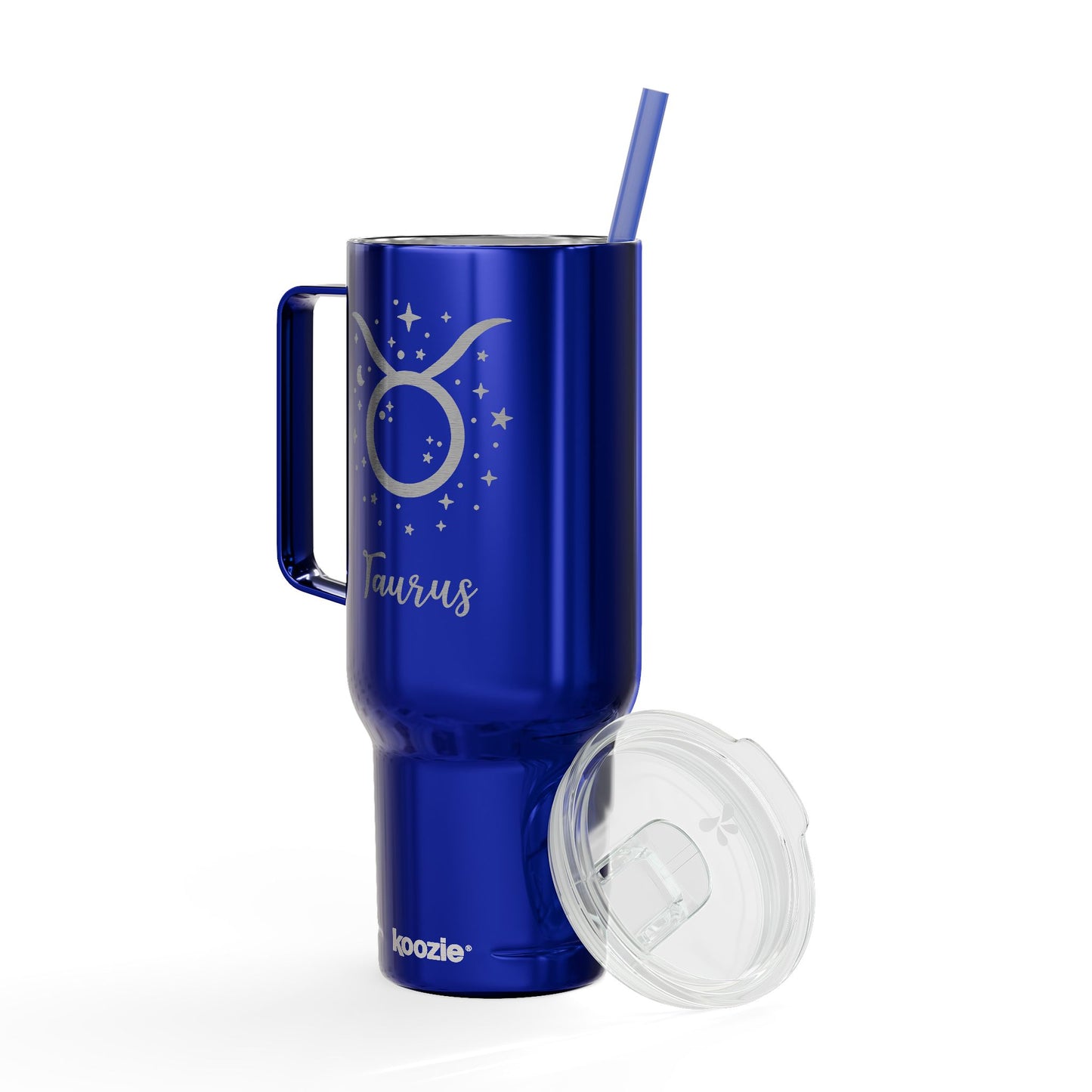 TAURUS Zodiac Engraved Tumbler 40oz Insulated Travel Mug with Lid & Straw Multiple Colors