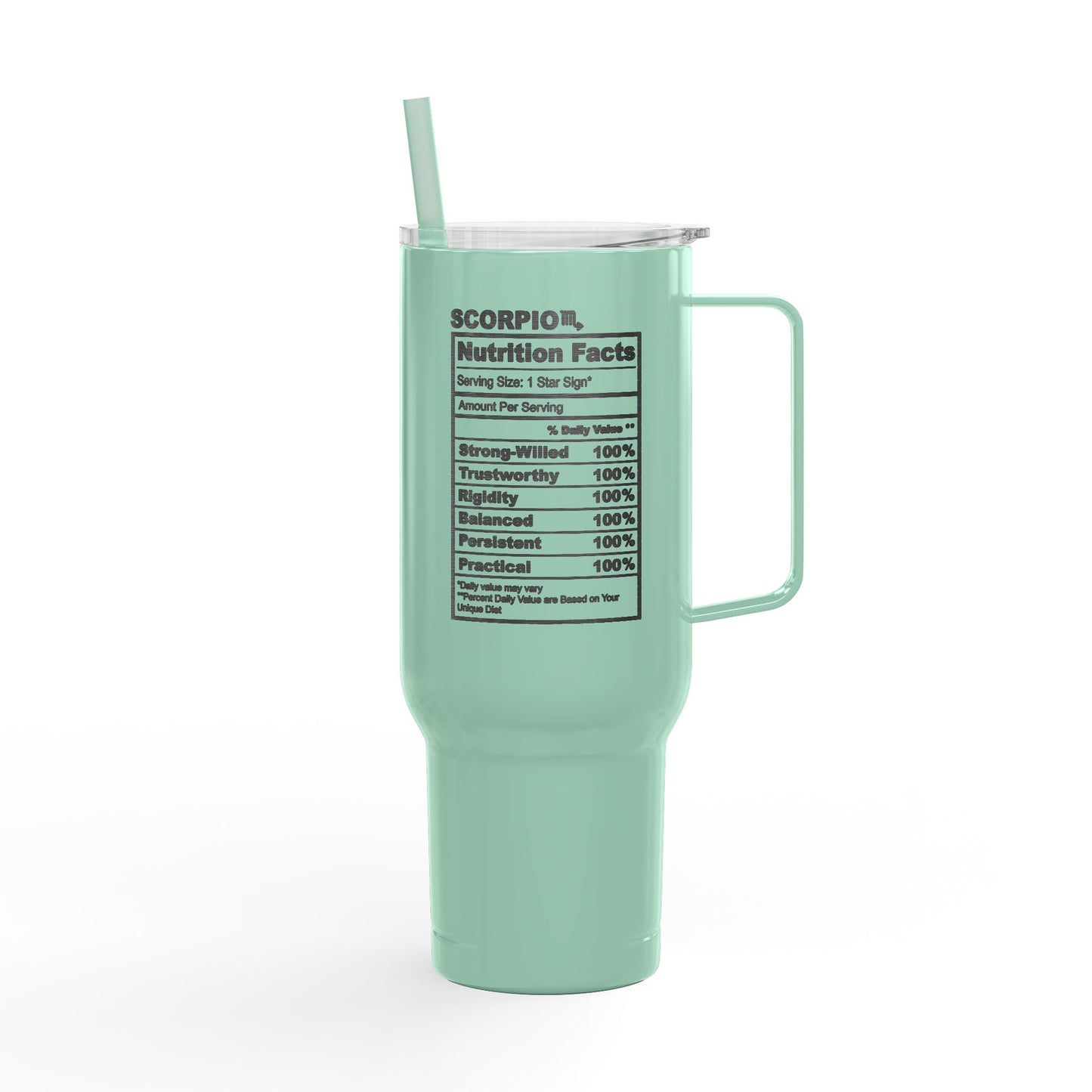 SCORPIO Zodiac Engraved Tumbler 40oz Insulated Travel Mug with Lid & Straw Multiple Colors