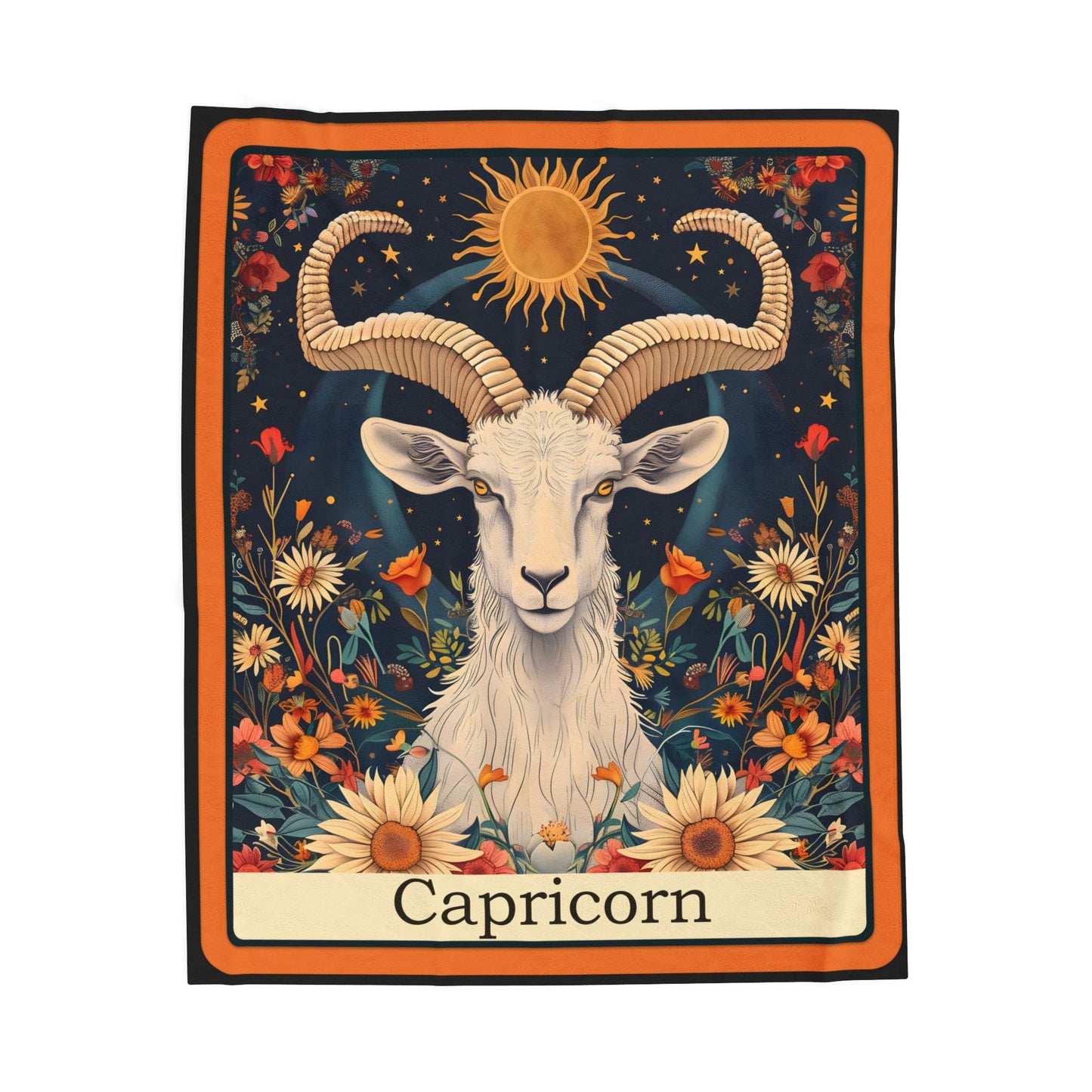 Capricorn Zodiac Plush Blanket – Soft Astrology Throw | The Astral Priestess