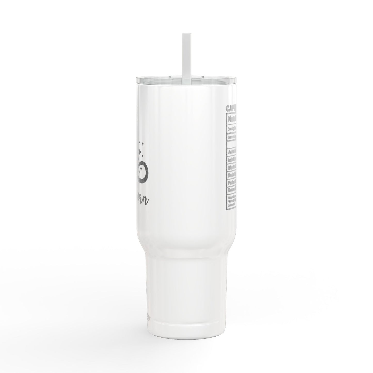 CAPRICORN Zodiac Engraved Tumbler 40oz Insulated Travel Mug with Lid & Straw Multiple Colors