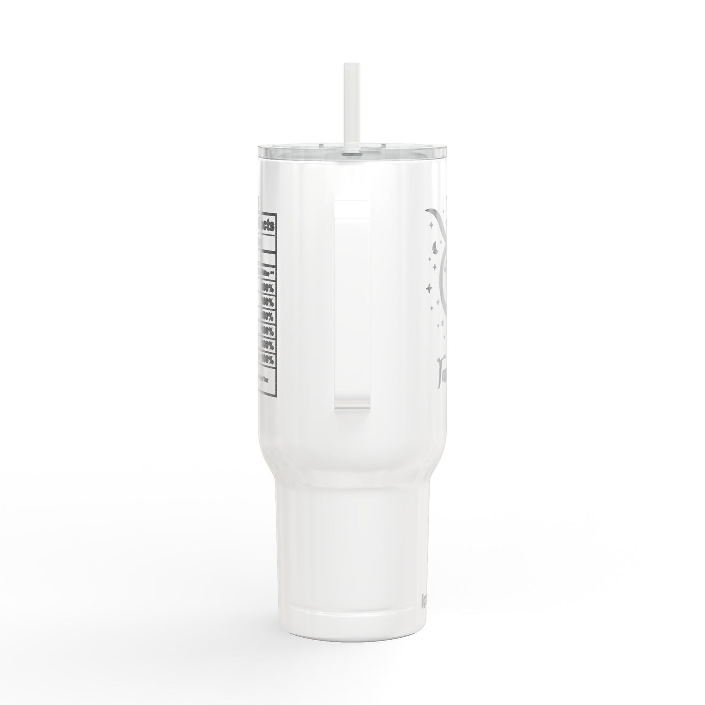 TAURUS Zodiac Engraved Tumbler 40oz Insulated Travel Mug with Lid & Straw Multiple Colors