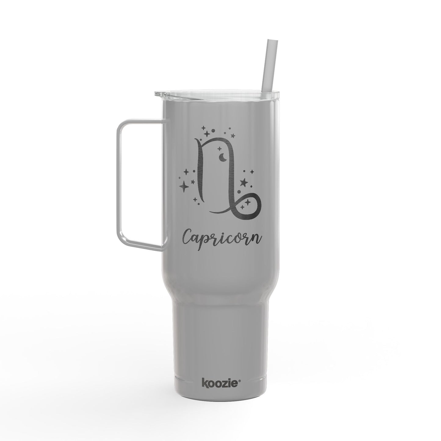 CAPRICORN Zodiac Engraved Tumbler 40oz Insulated Travel Mug with Lid & Straw Multiple Colors
