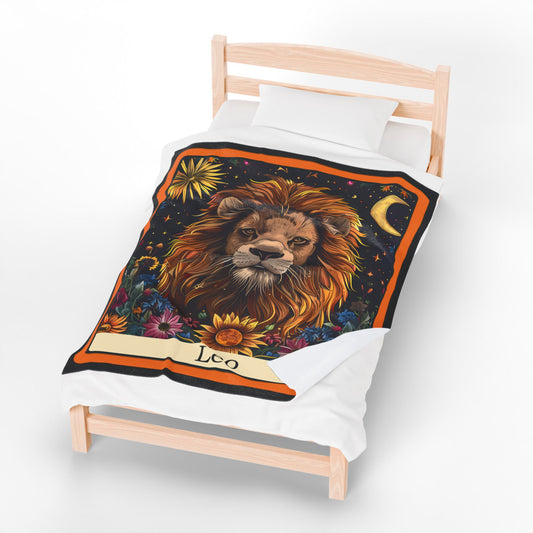 LEO Zodiac Plush Blanket – Soft Astrology Throw | The Astral Priestess
