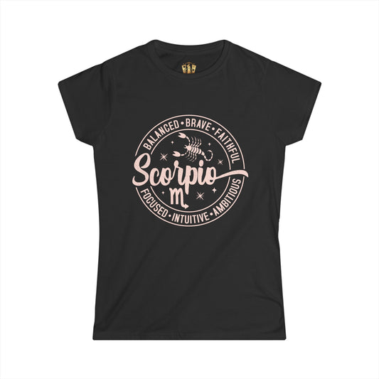 Scorpio Zodiac T-Shirt for Women – Softstyle Astrology Shirt | The Astral Priestess