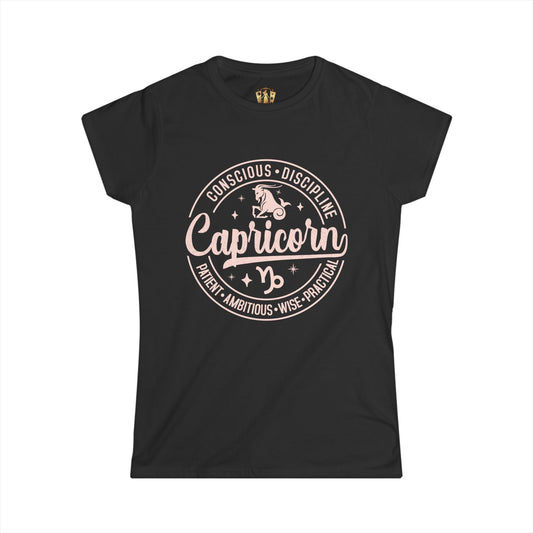 Capricorn Zodiac T-Shirt for Women – Softstyle Astrology Shirt | The Astral Priestes