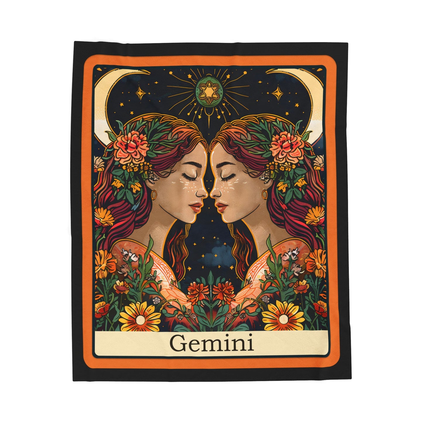 GEMINI Zodiac Plush Blanket – Soft Astrology Throw | The Astral Priestess
