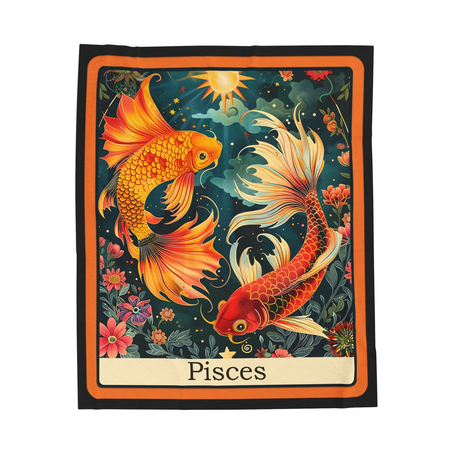 PISCES Zodiac Plush Blanket – Soft Astrology Throw | The Astral Priestess