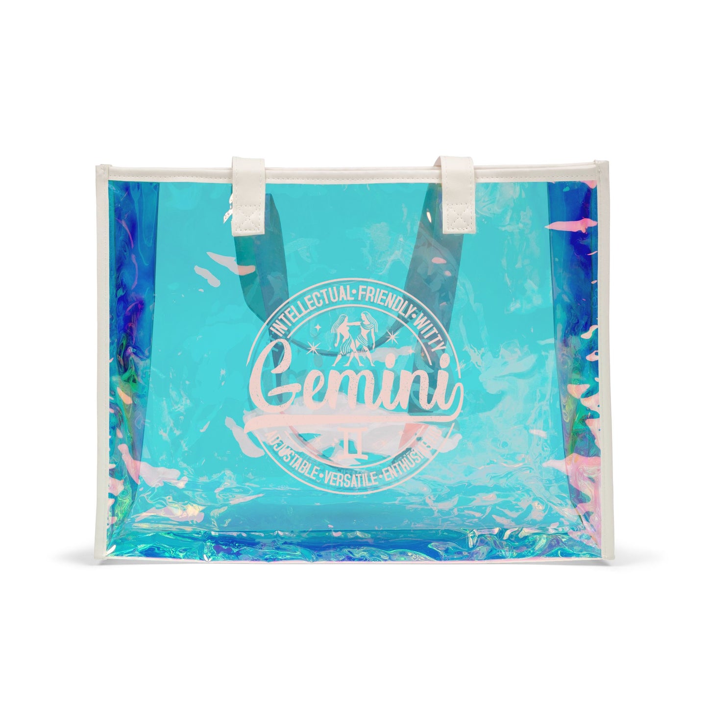 GEMINI Zodiac Holographic Beach Tote Bag Birthday Astrology Gifts