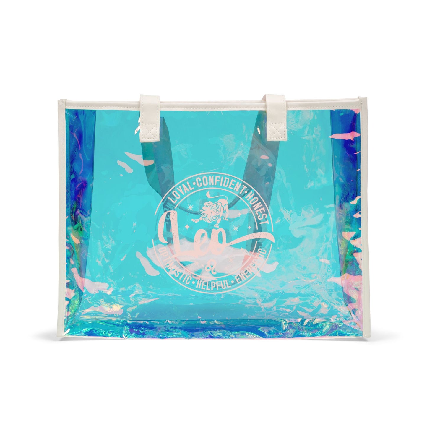 LEO Zodiac Holographic Beach Tote Bag Birthday Astrology Gifts