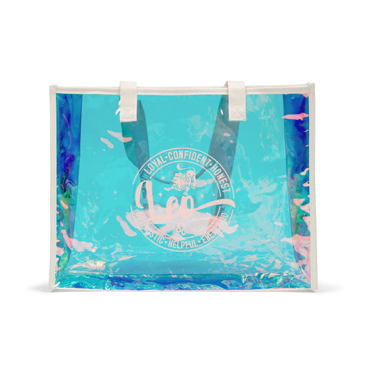 LEO Zodiac Holographic Beach Tote Bag Birthday Astrology Gifts