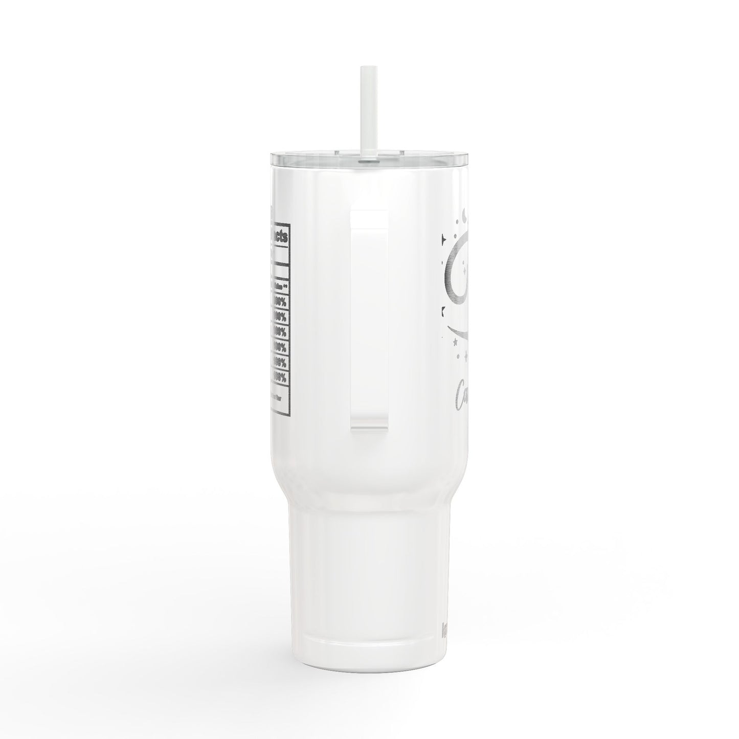 CANCER Zodiac Engraved Tumbler 40oz Insulated Travel Mug with Lid & Straw Multiple Colors