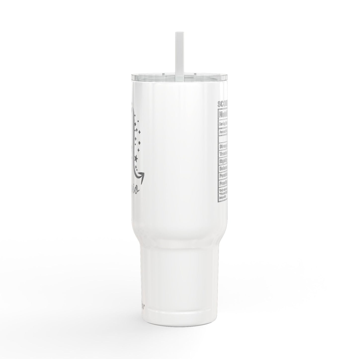 SCORPIO Zodiac Engraved Tumbler 40oz Insulated Travel Mug with Lid & Straw Multiple Colors