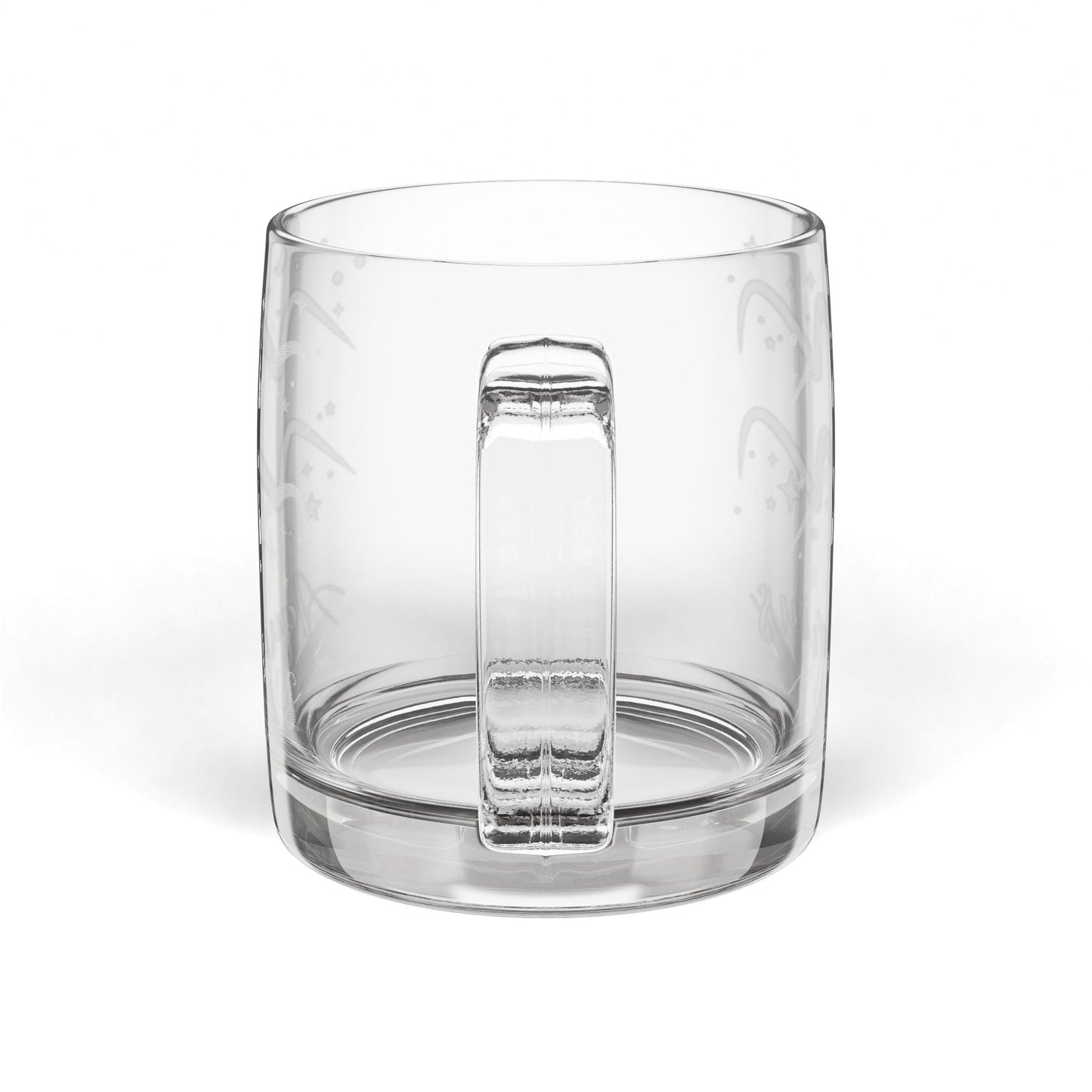 Aquarius Zodiac Engraved Glass Coffee Mug - Perfect for Astrology Lovers, Birthdays, Gifts, Home Decor, and Special Occasions