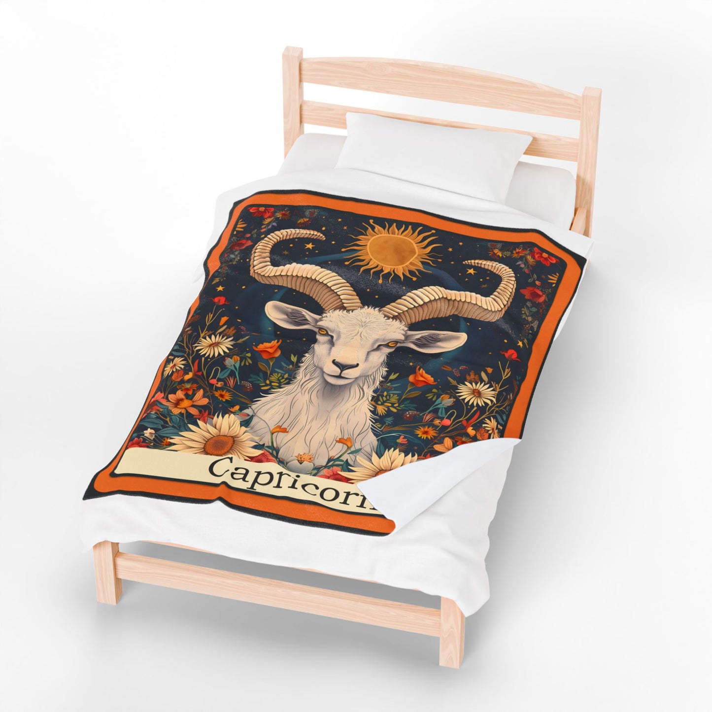Capricorn Zodiac Plush Blanket – Soft Astrology Throw | The Astral Priestess