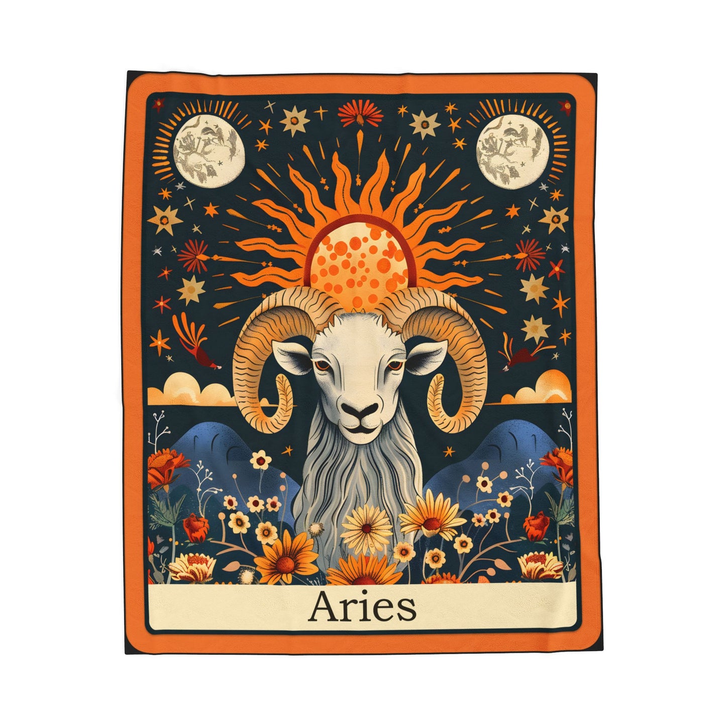Aries Zodiac Plush Blanket – Soft Astrology Throw | The Astral Priestess