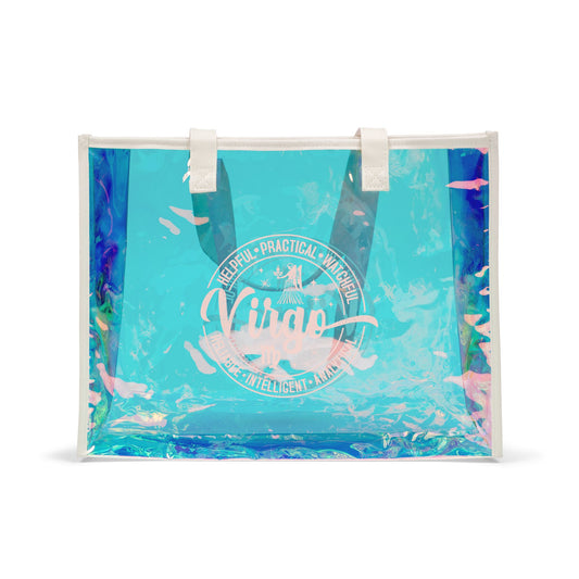 VIRGO Zodiac Holographic Beach Tote Bag Birthday Astrology Gifts