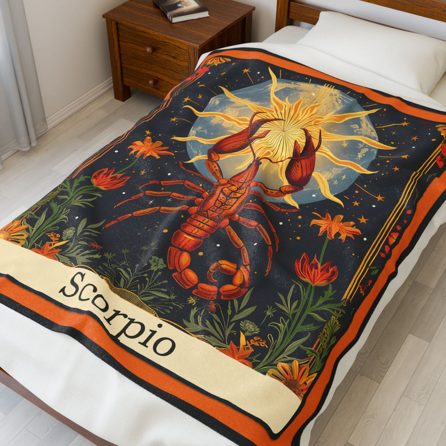 Scorpio Zodiac Plush Blanket – Soft Astrology Throw | The Astral Priestess