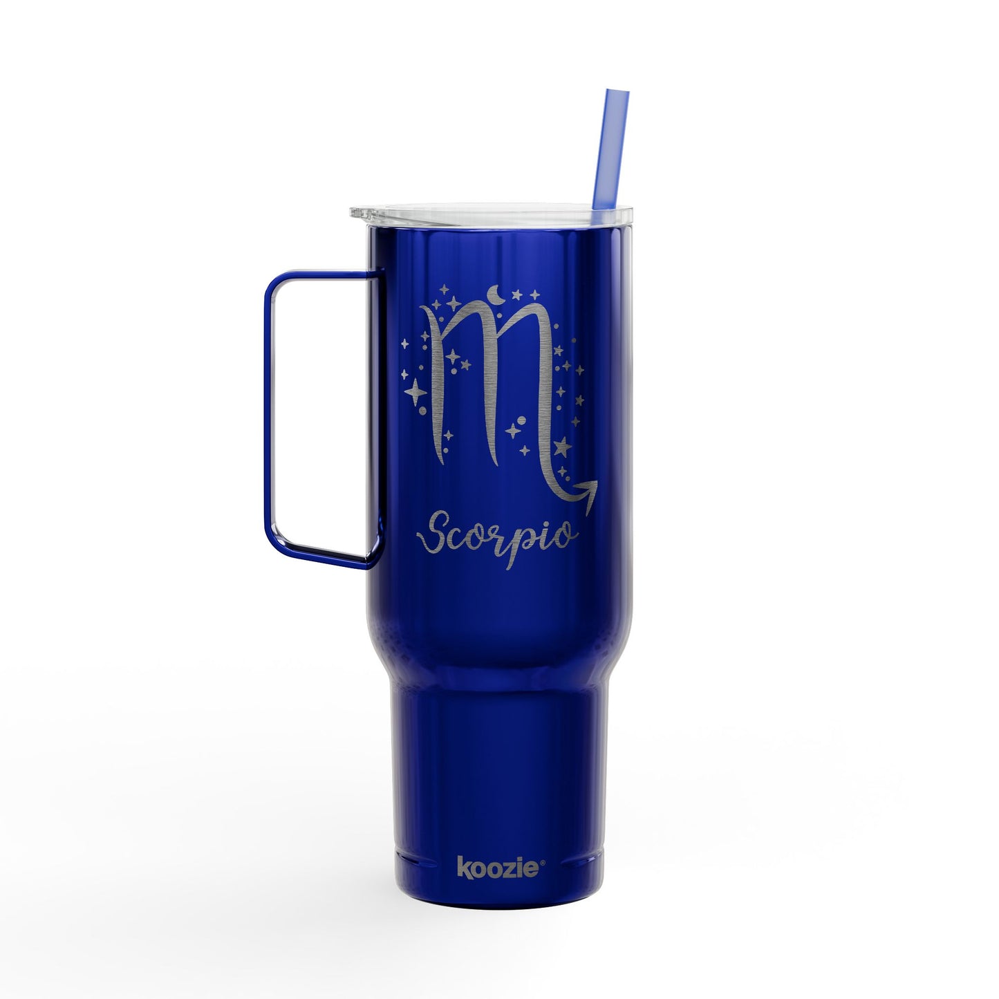 SCORPIO Zodiac Engraved Tumbler 40oz Insulated Travel Mug with Lid & Straw Multiple Colors