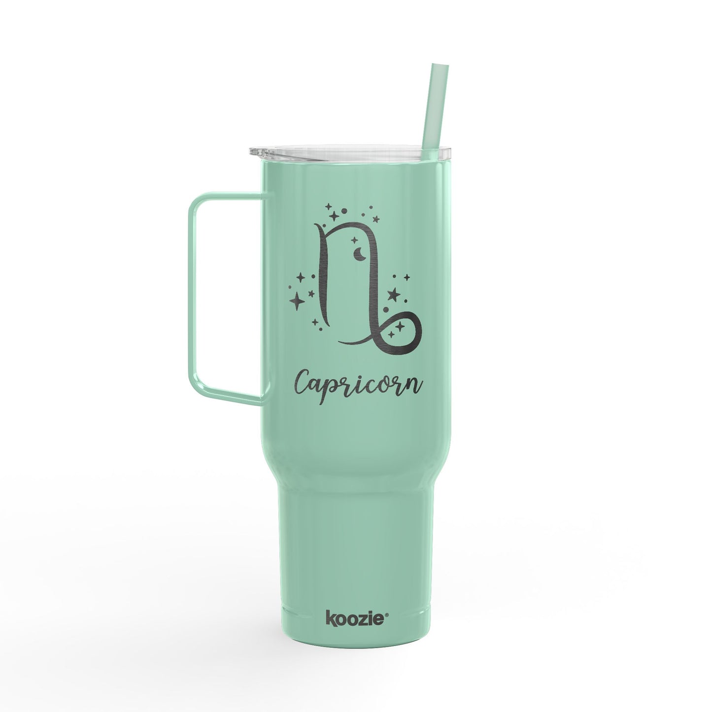 CAPRICORN Zodiac Engraved Tumbler 40oz Insulated Travel Mug with Lid & Straw Multiple Colors