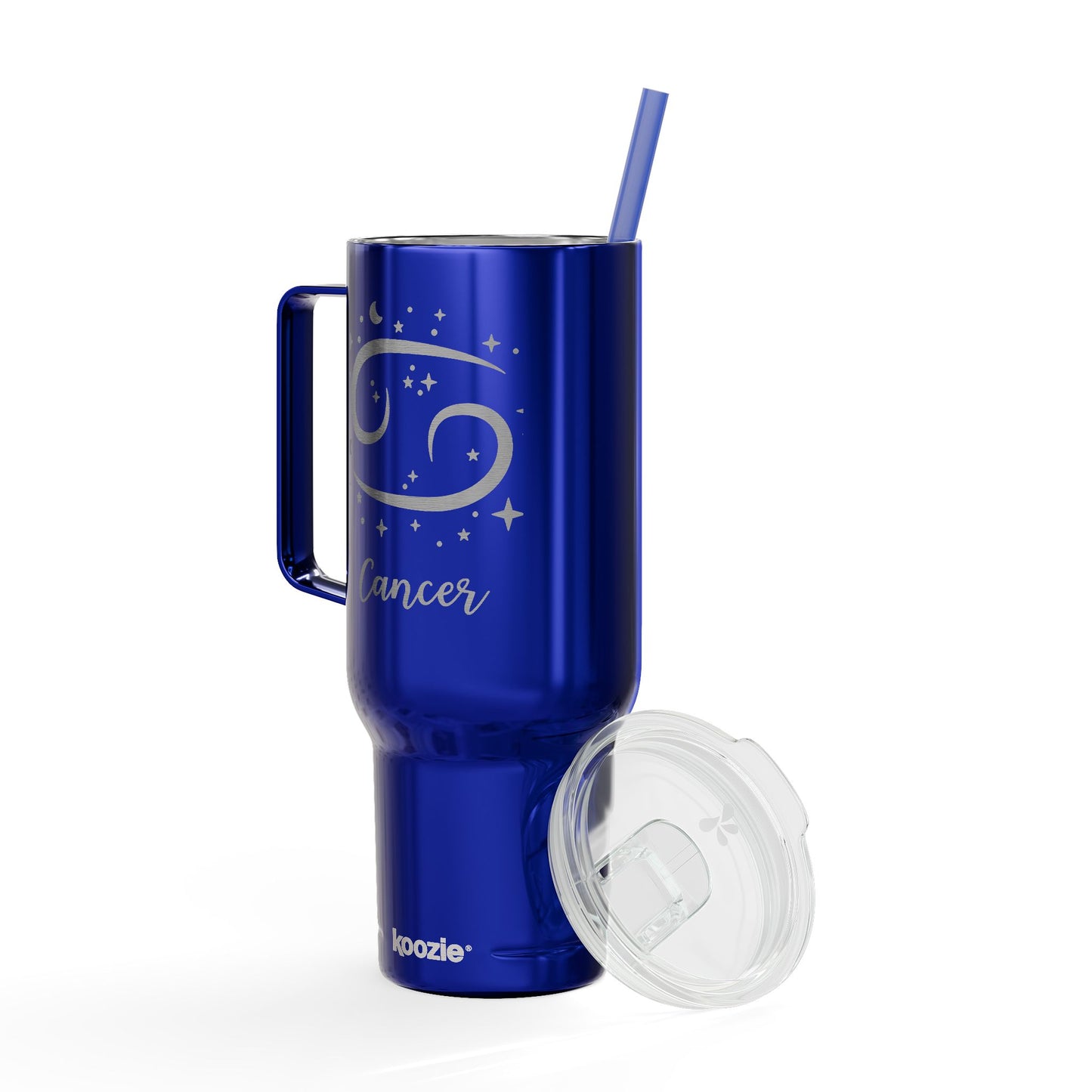 CANCER Zodiac Engraved Tumbler 40oz Insulated Travel Mug with Lid & Straw Multiple Colors