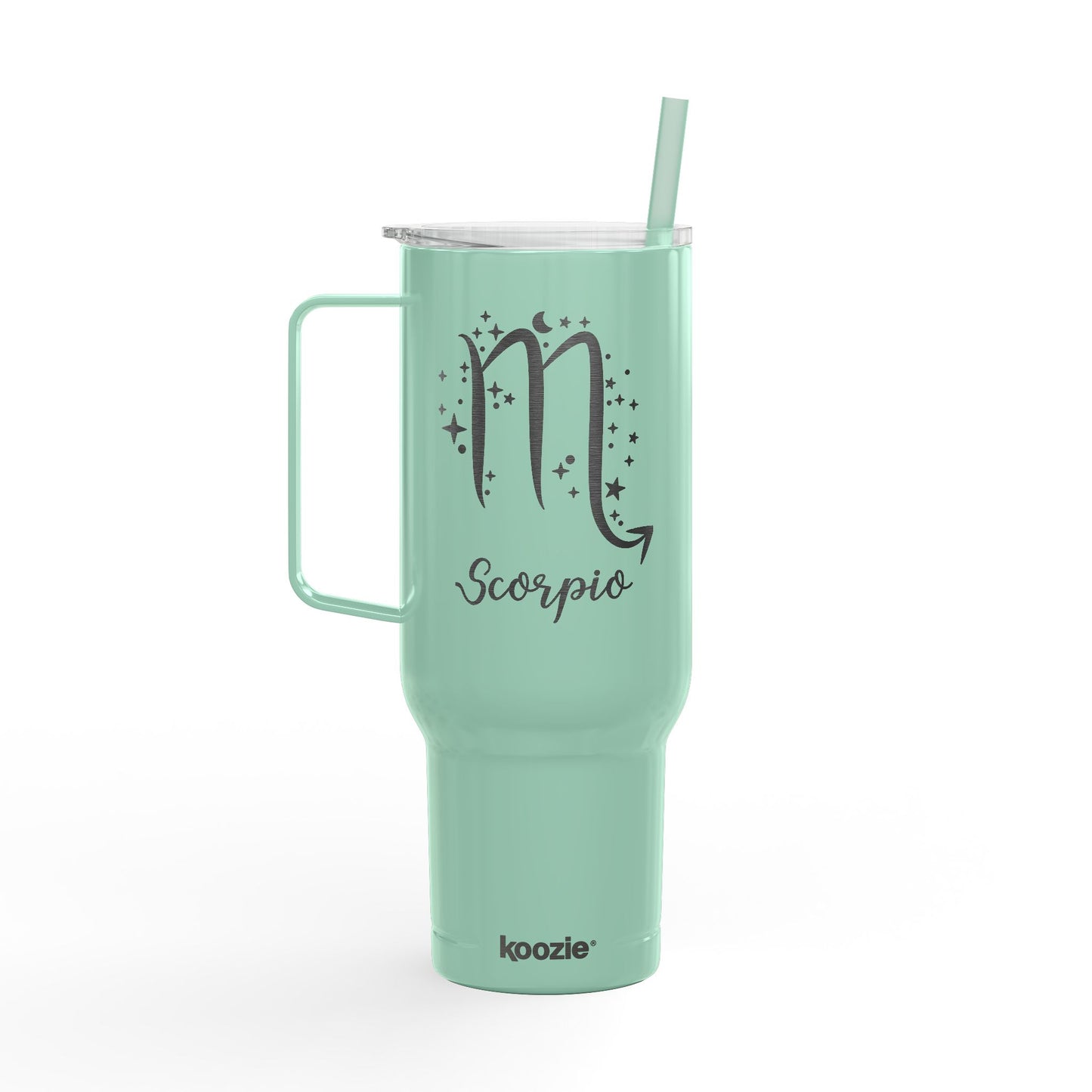 SCORPIO Zodiac Engraved Tumbler 40oz Insulated Travel Mug with Lid & Straw Multiple Colors