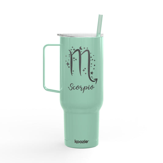 SCORPIO Zodiac Engraved Tumbler 40oz Insulated Travel Mug with Lid & Straw Multiple Colors