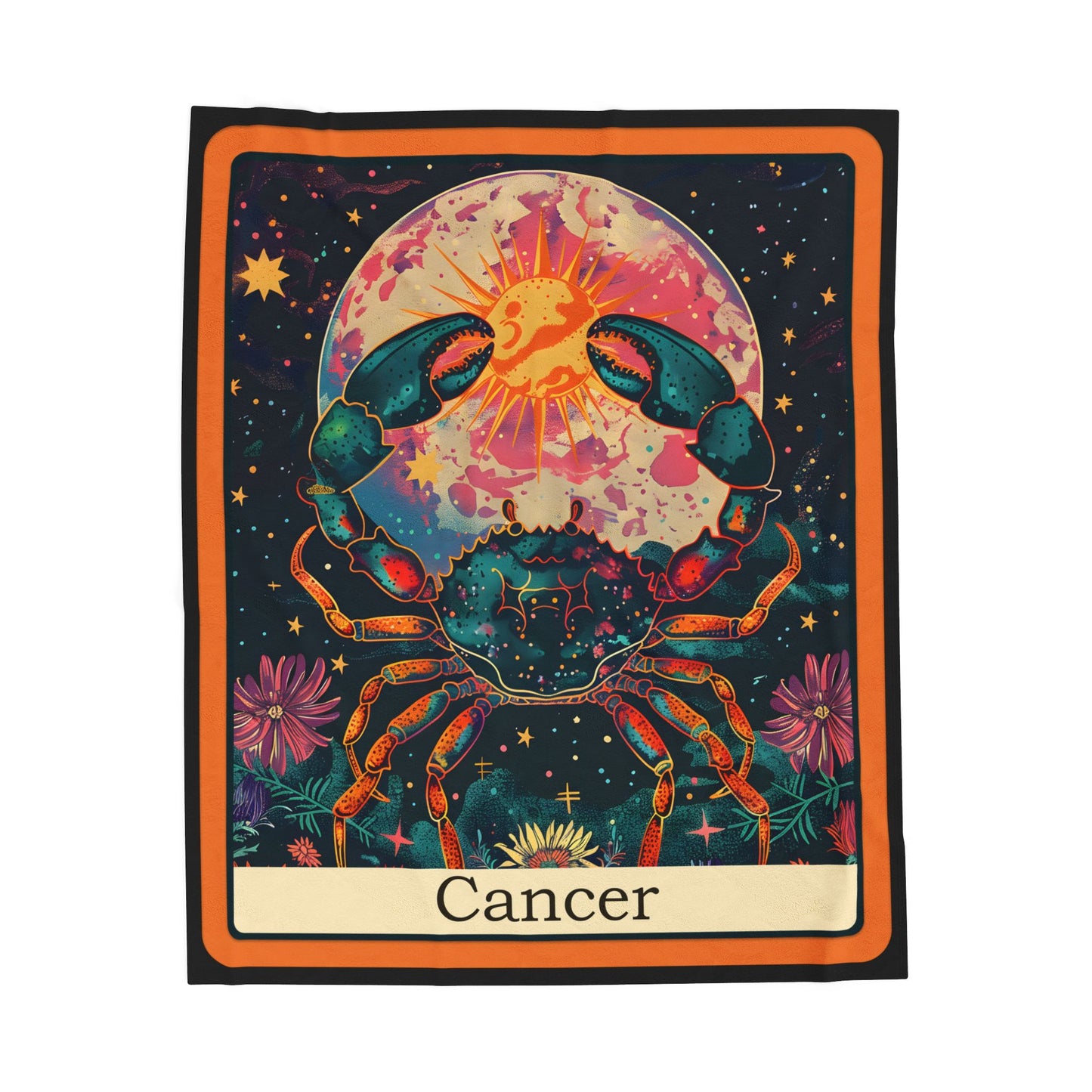 Cancer Zodiac Plush Blanket – Soft Astrology Throw | The Astral Priestess