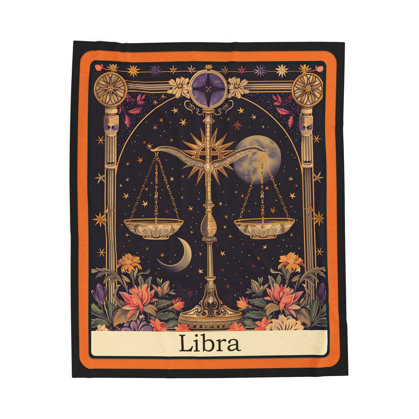 LIBRA Zodiac Plush Blanket – Soft Astrology Throw | The Astral Priestess