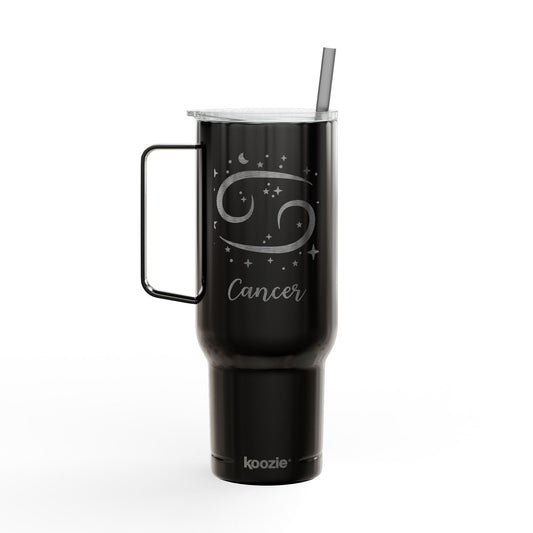 CANCER Zodiac Engraved Tumbler 40oz Insulated Travel Mug with Lid & Straw Multiple Colors