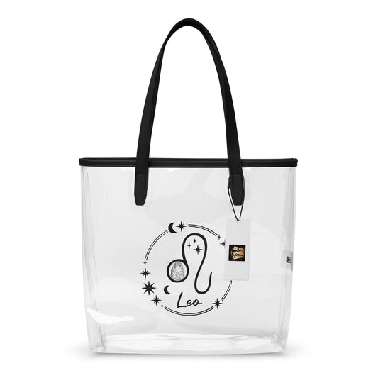 Leo Zodiac Clear Tote Bag – Transparent Astrology Stadium Bag | The Astral Priestess